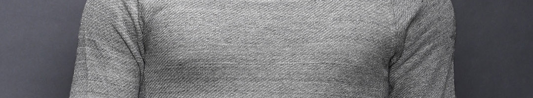 Buy SELECTED Grey Melange Sweatshirt - Sweatshirts for Men 1088416 | Myntra