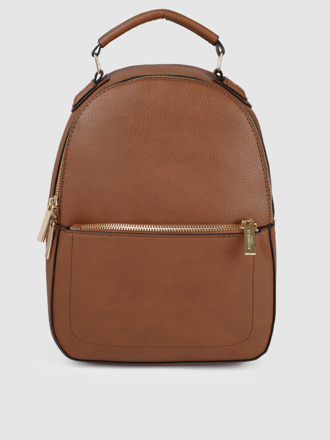 Buy Accessorize Women Tan Brown Solid Backpack Backpacks for Women