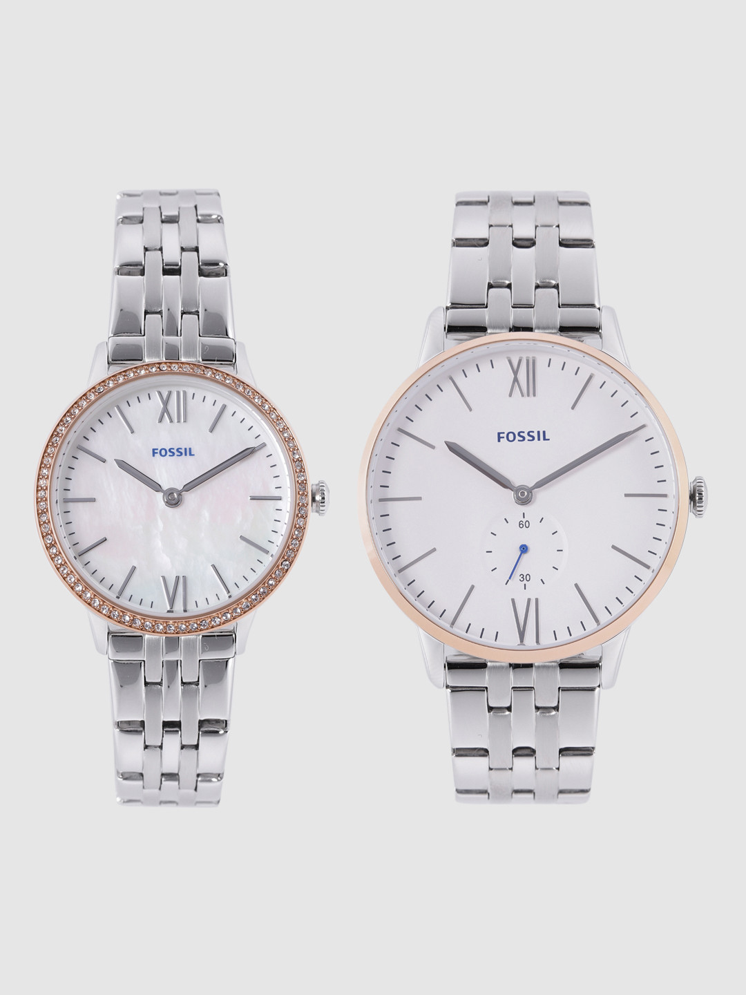 Buy Fossil Him & Her White Analogue Watch Gift Set FS5562SET_SOR
