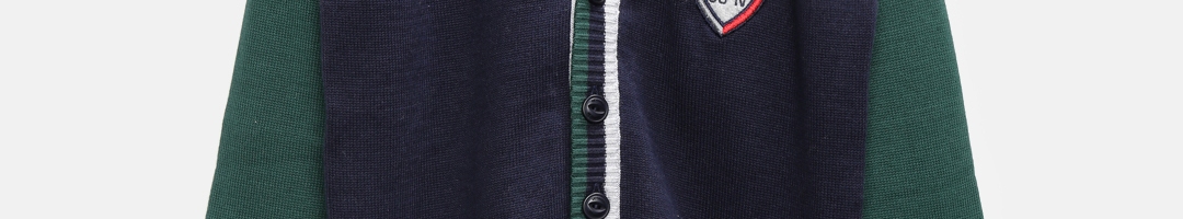 Buy Academics Boys Navy & Green Cardigan - Sweaters for Boys 1090267 ...
