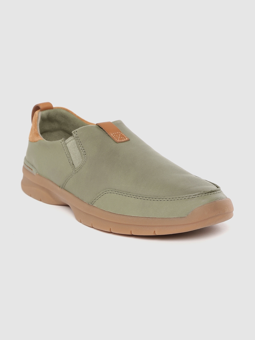 clarks olive green shoes