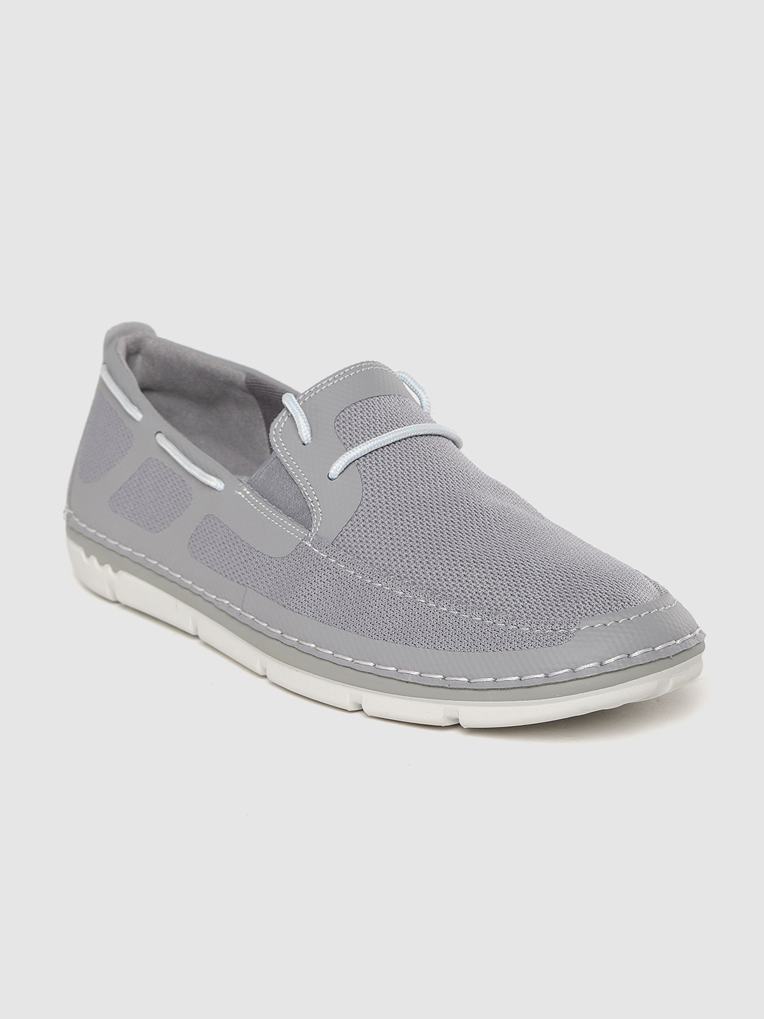 Buy Cloudsteppers By Clarks Men Grey Boat Shoes Casual