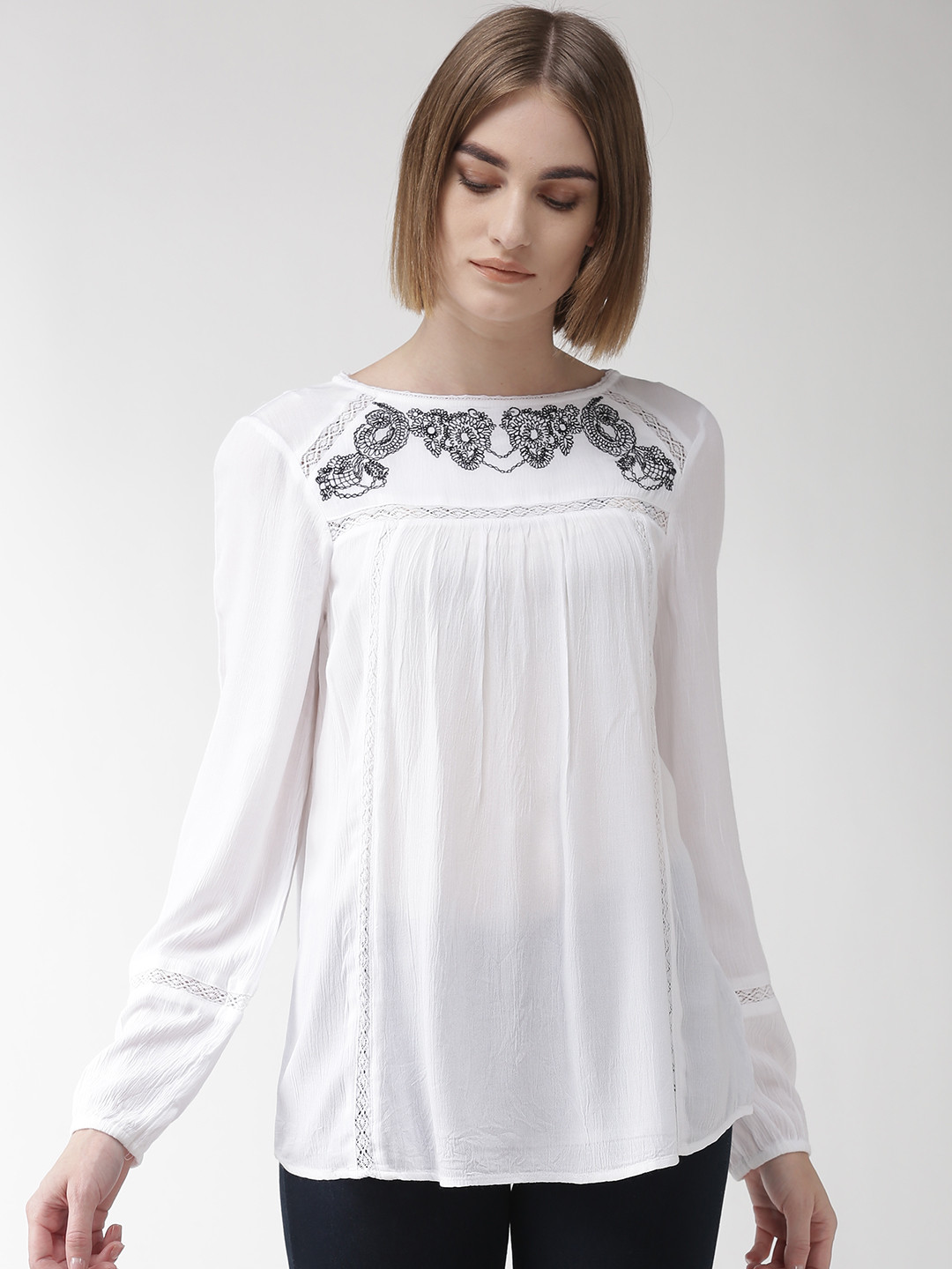 Buy Marks & Spencer Women White Solid Top Tops for Women 10909000