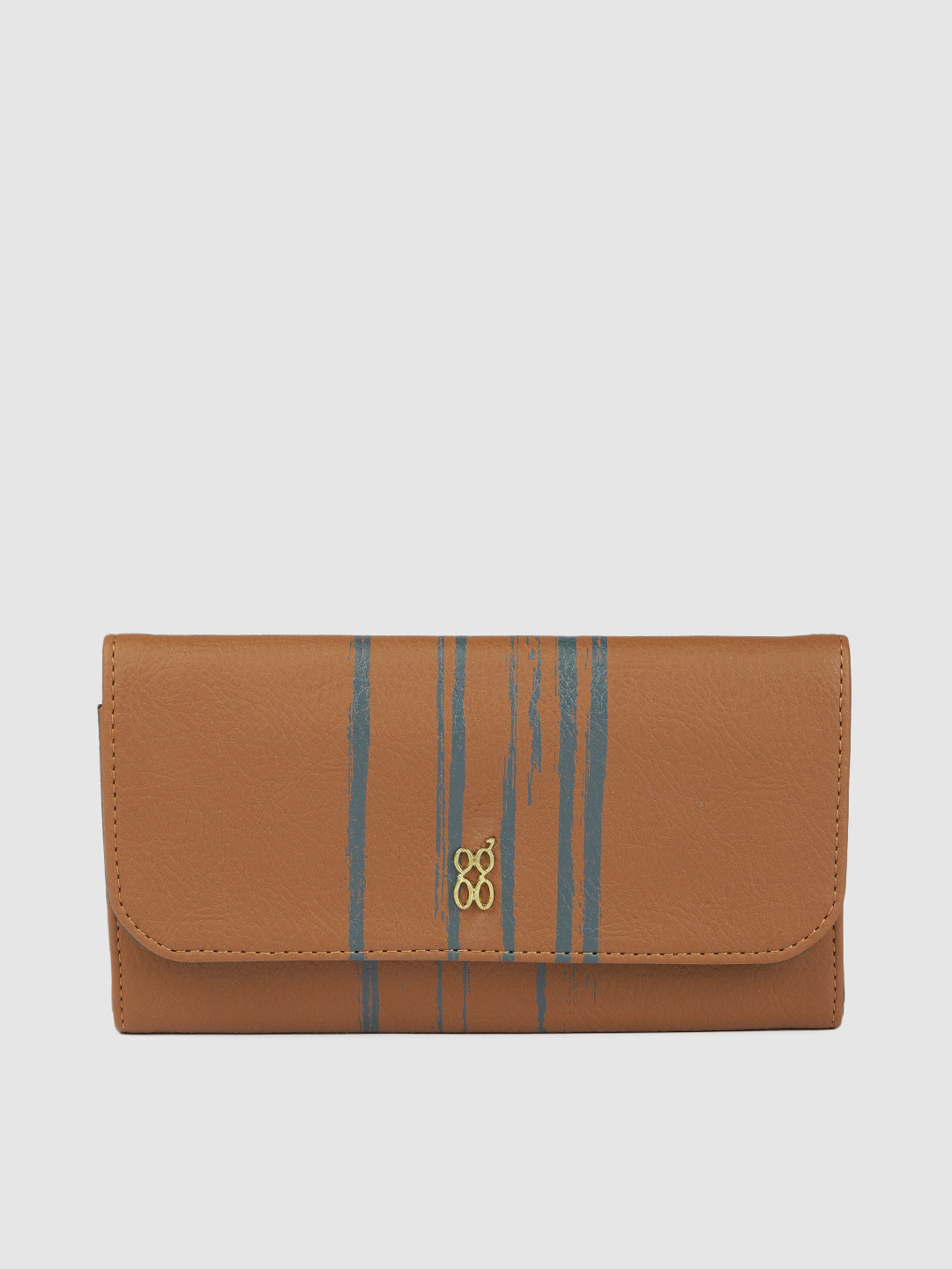 Buy Baggit Women Tan Brown Printed Three Fold Wallet Wallets for