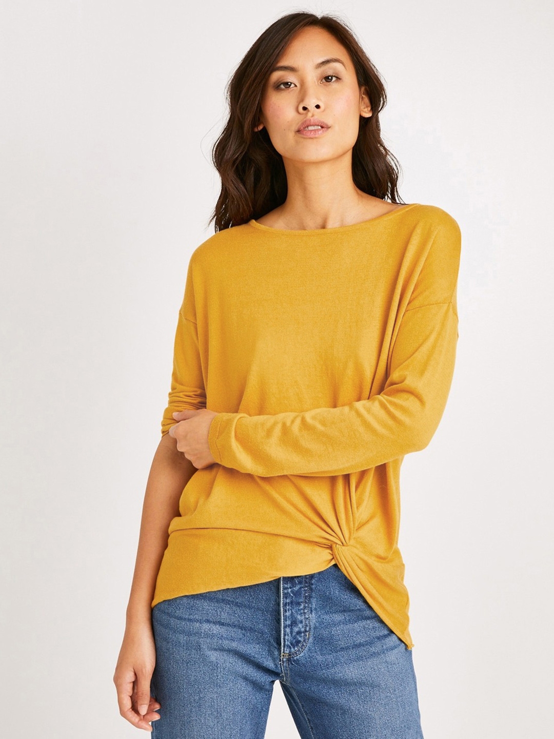 dark mustard yellow sweater