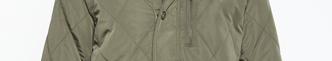 Buy Duke Men Olive Green Solid Quilted Jacket - Jackets for Men ...