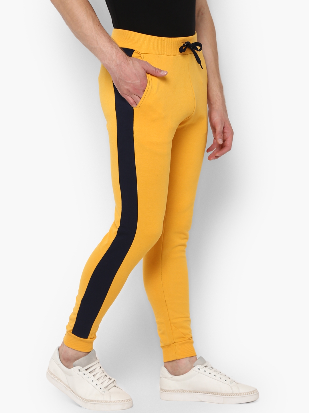blue and yellow track pants