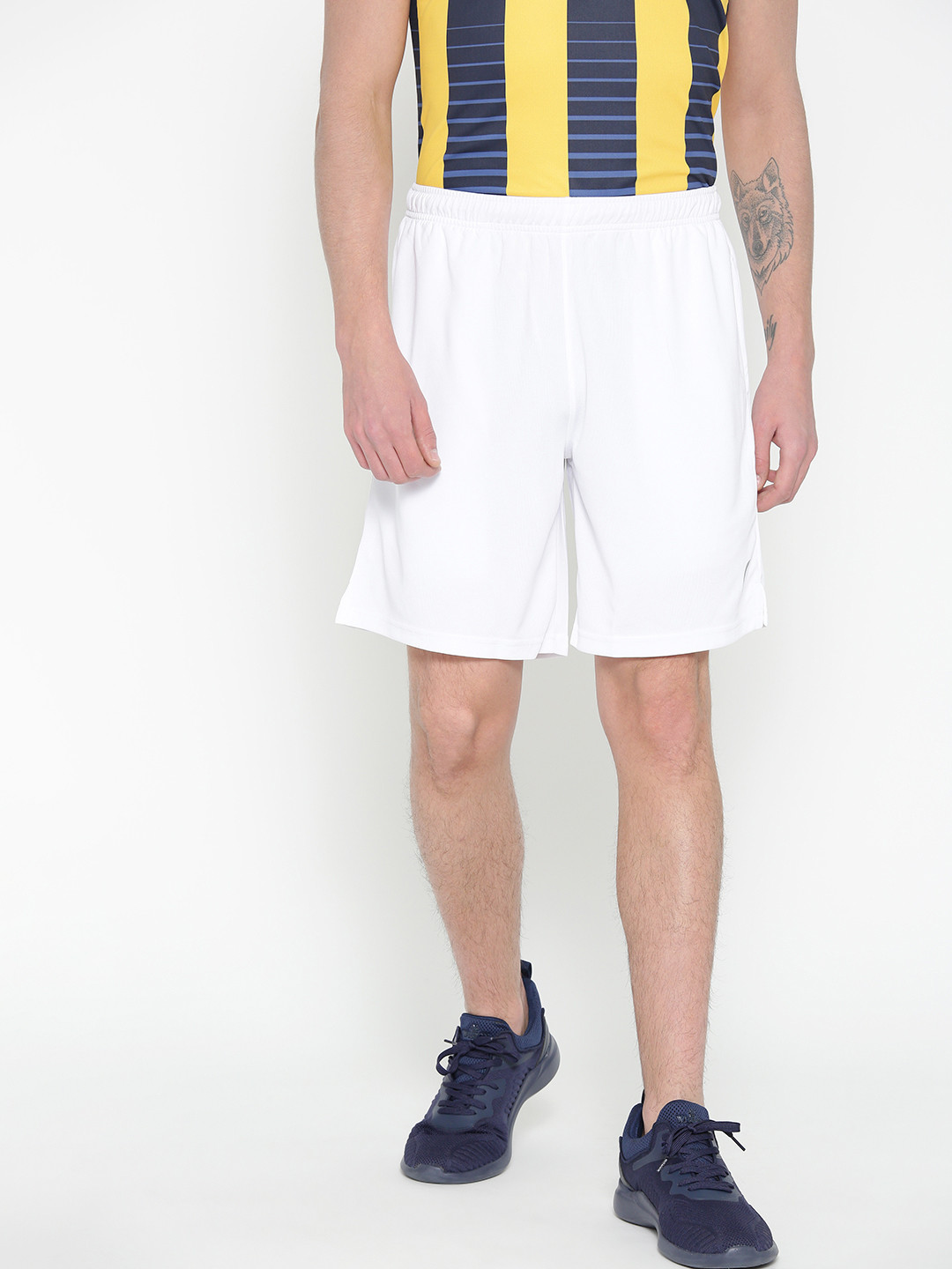 Buy Proline Active Men White Solid Regular Fit Sports Shorts Shorts