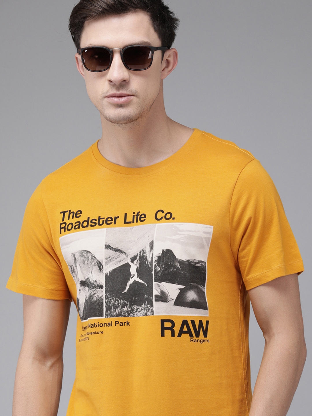 mustard colored t shirt