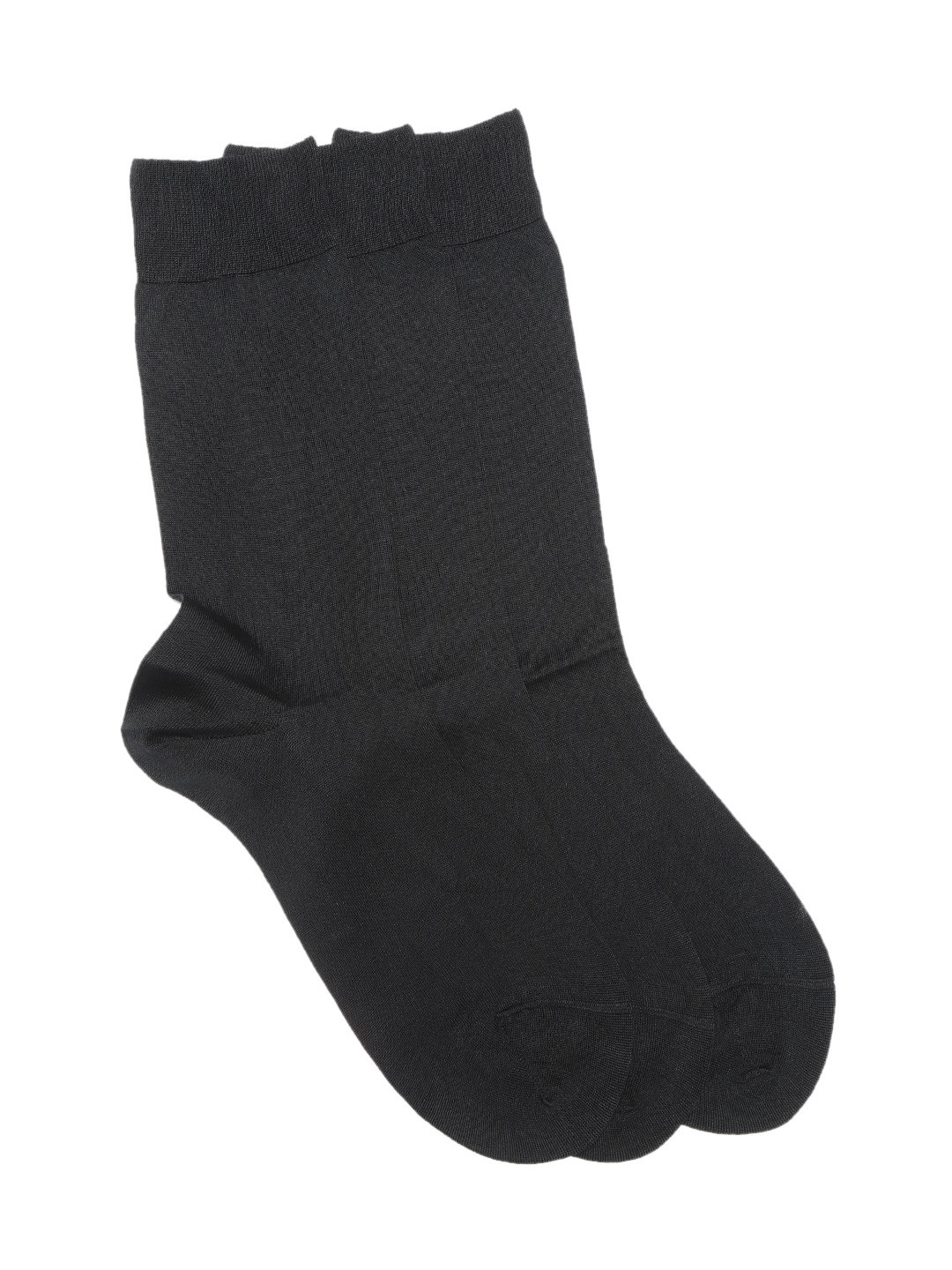 Buy Marks & Spencer Men Pack Of 3 Black Solid Above Ankle Length Socks