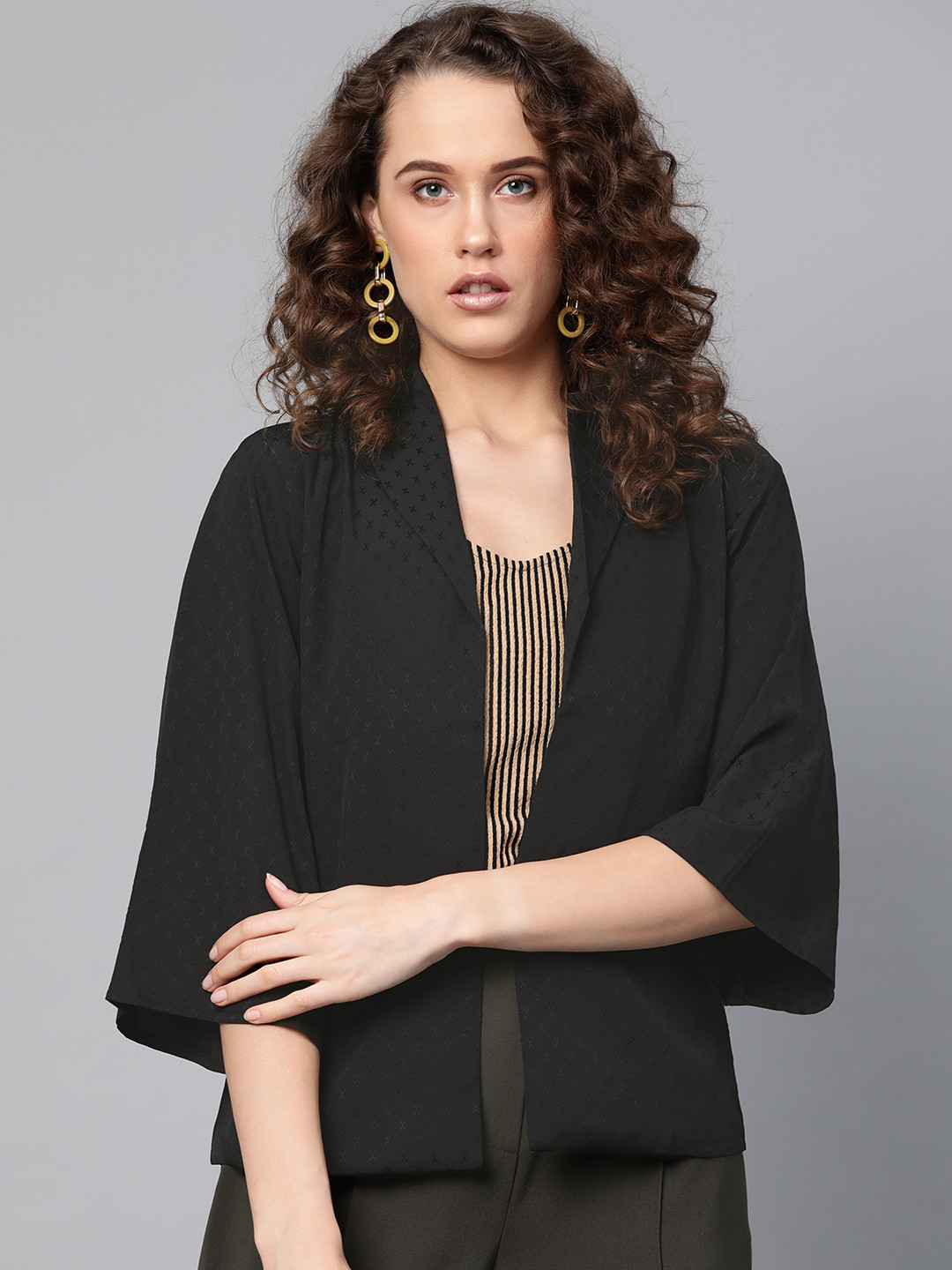 Buy RARE Women Black Shrug Shrug for Women 10941120 Myntra