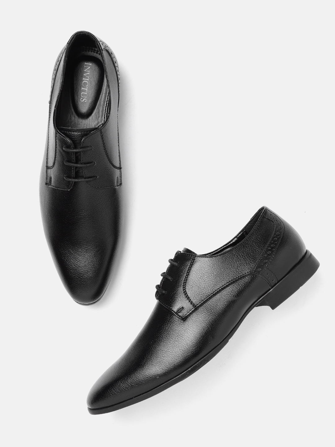 invictus black formal shoes