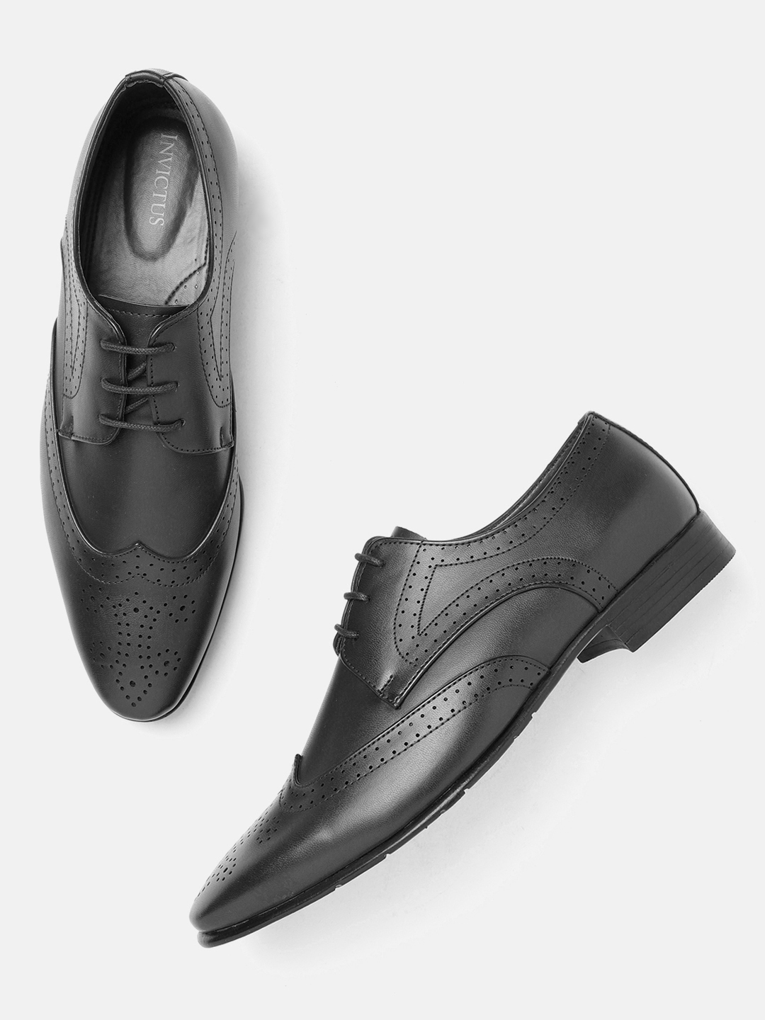 invictus black formal shoes