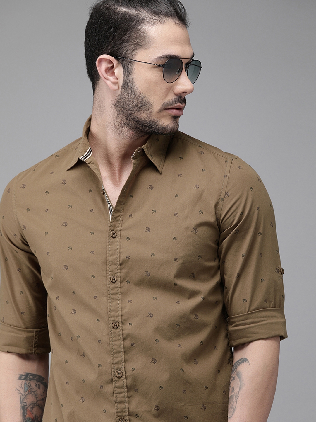 camel brown shirt
