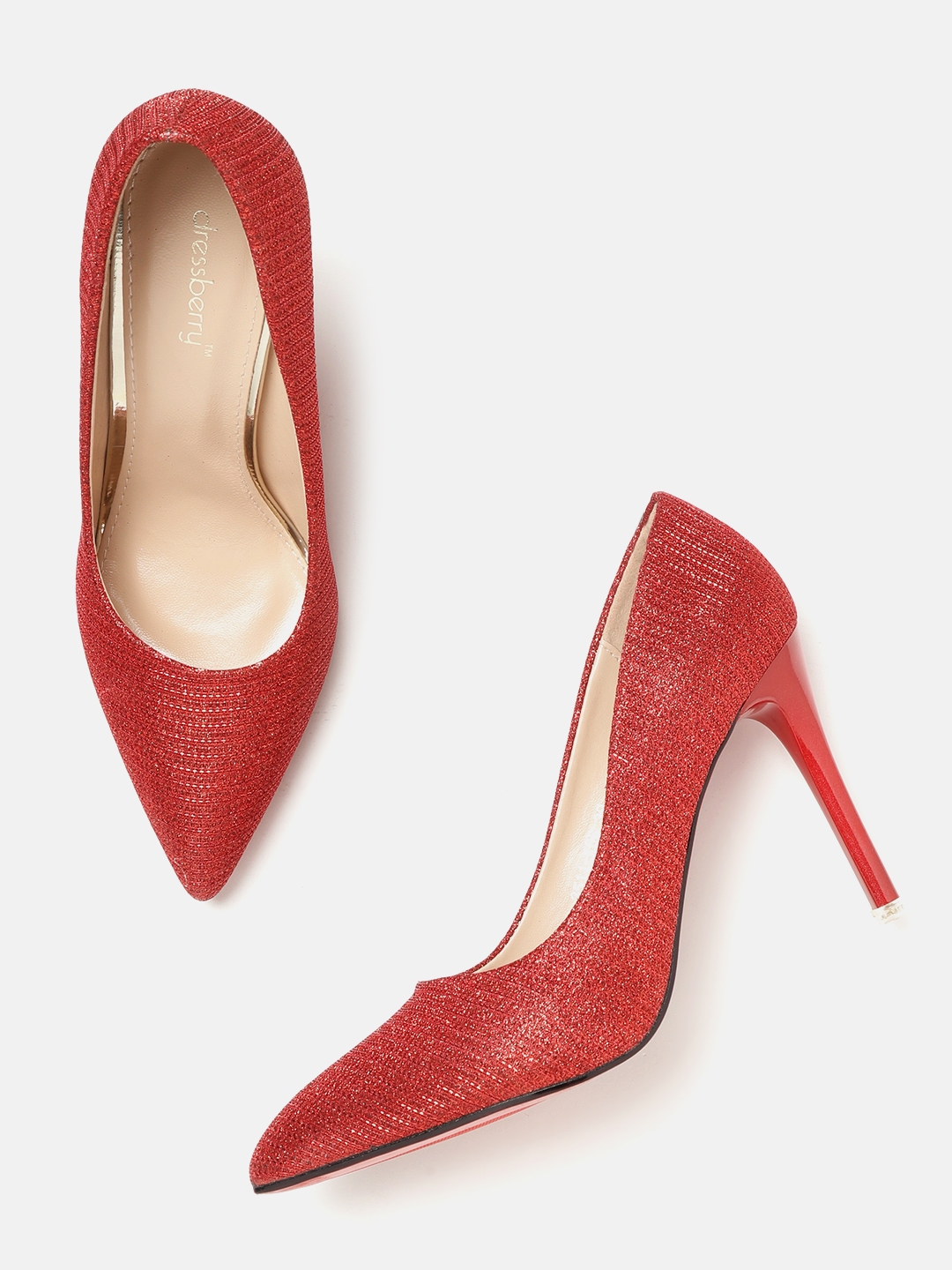 berry colored pumps