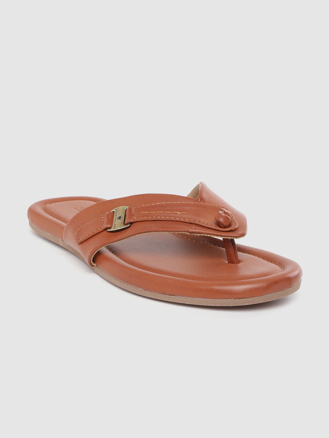 louis philippe men's leather sandals and floaters