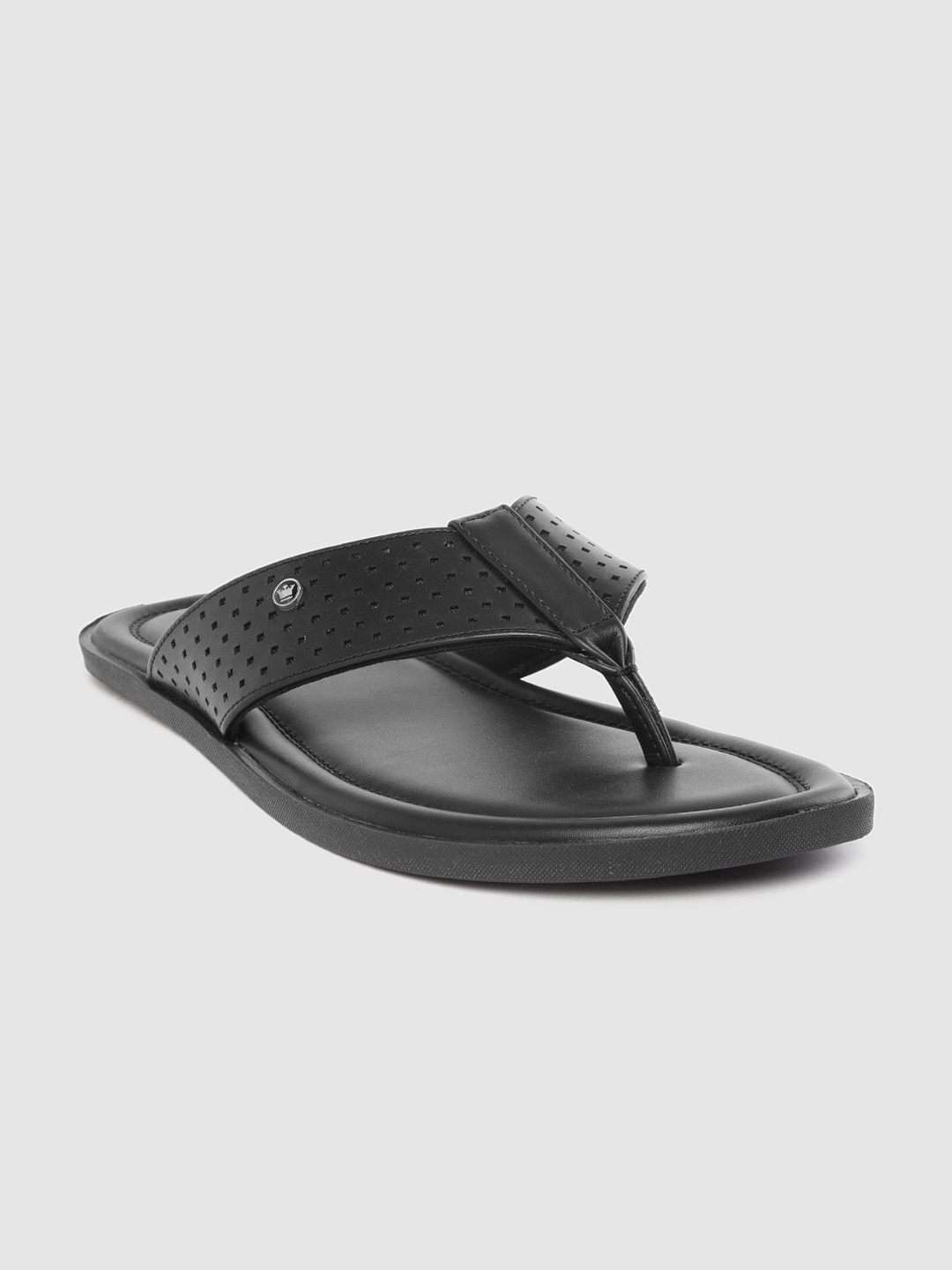 louis philippe men's leather sandals and floaters