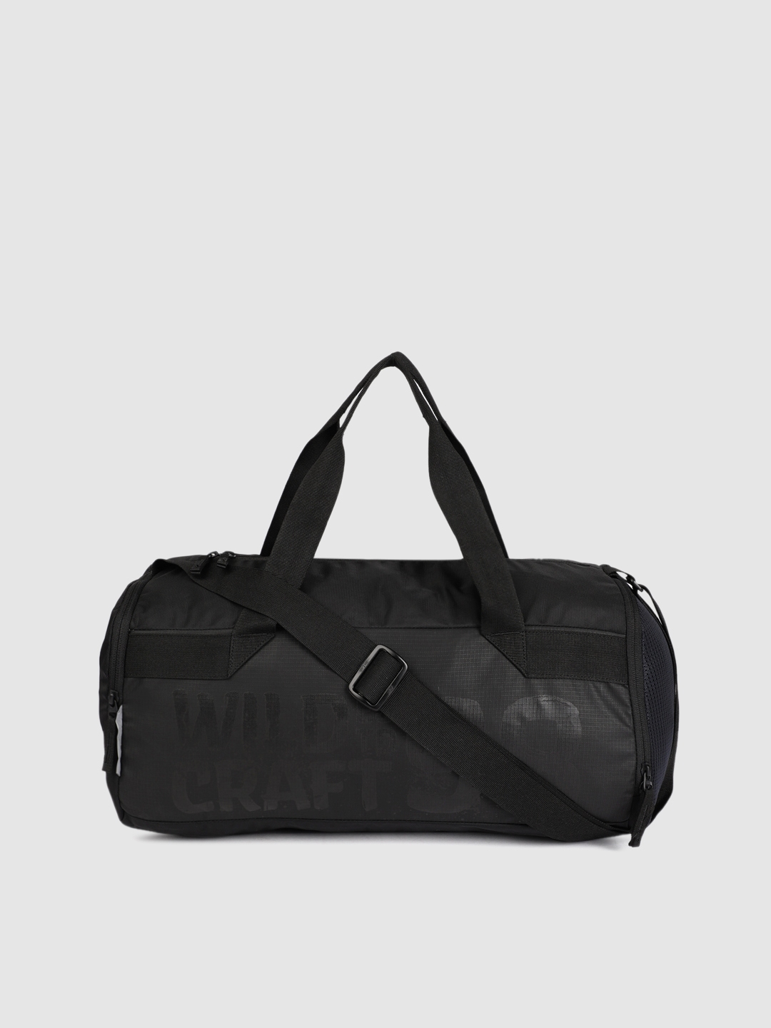 Buy Wildcraft Unisex Black Printed Gym Duffel Bag - Duffel Bag for ...