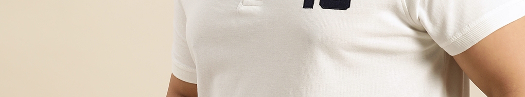 Buy Sztori Plus Size Men White Solid Polo Collar T Shirt - Tshirts for ...