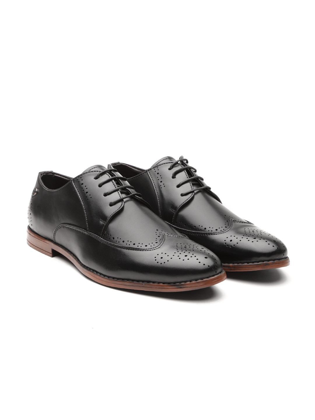 Buy Carlton London Men Black Formal Brogues Formal Shoes