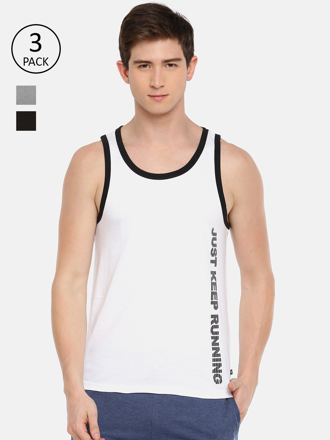 Buy Dollar Bigboss Men Pack Of 3 Innerwear Vests Innerwear Vests for Men 10971100 Myntra