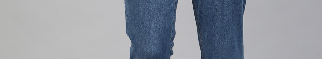 Buy Metronaut Men Blue Slim Fit Mid Rise Clean Look Stretchable Jeans ...