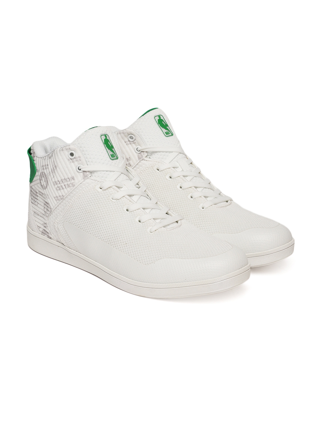 white solid sneakers for men
