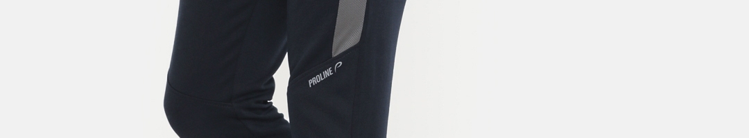 Buy Proline Men Navy Blue Slim Fit Solid Joggers - Track Pants for Men ...