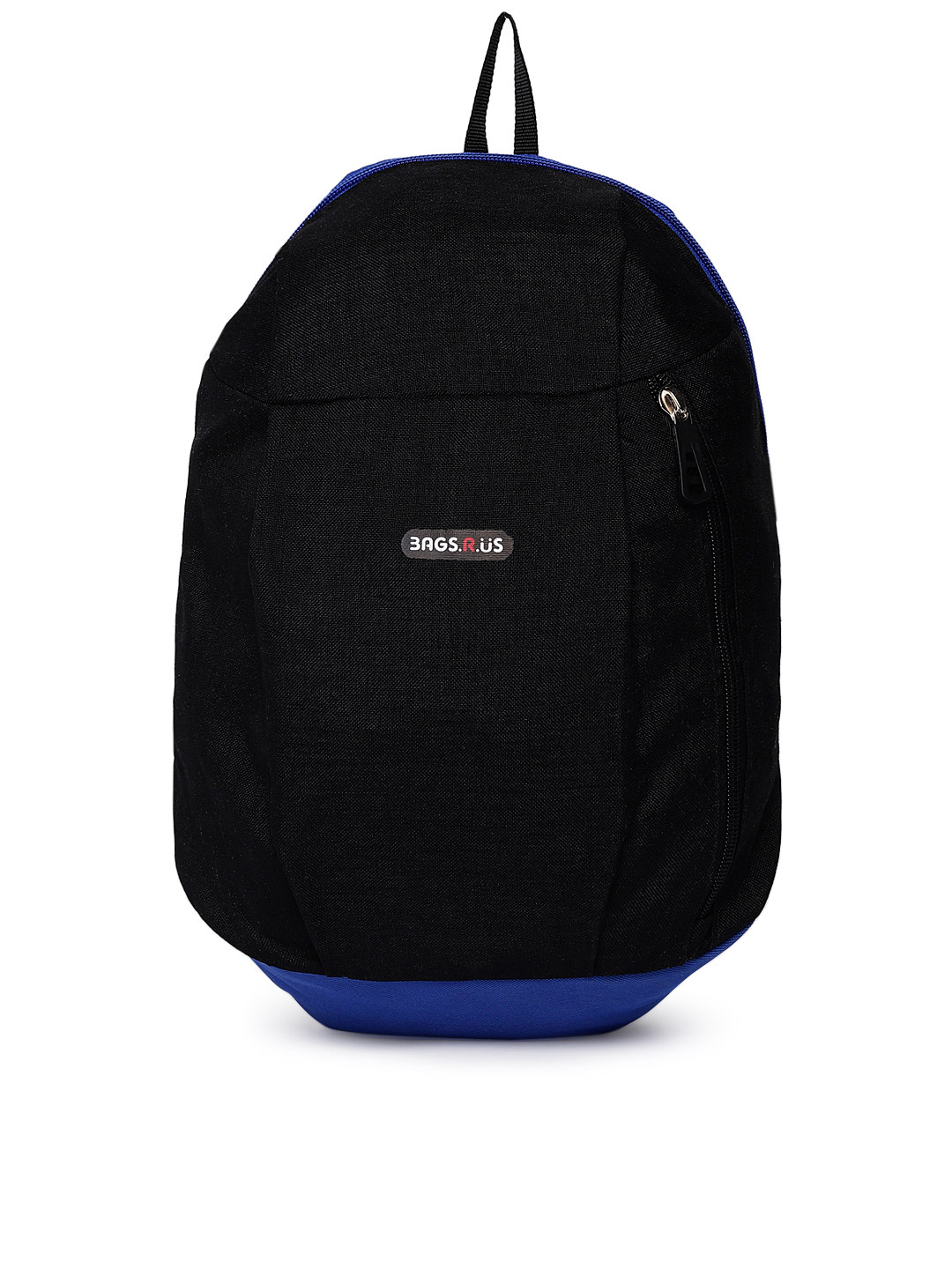 Buy Bags.R.us Unisex Black & Blue Solid Backpack Backpacks for Unisex