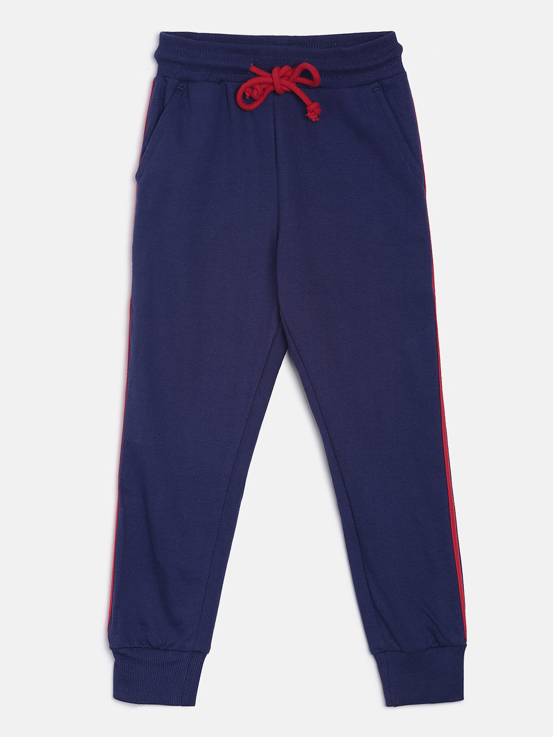 Buy Provogue Boys Blue Solid Slim Fit Joggers - Track Pants for Boys ...