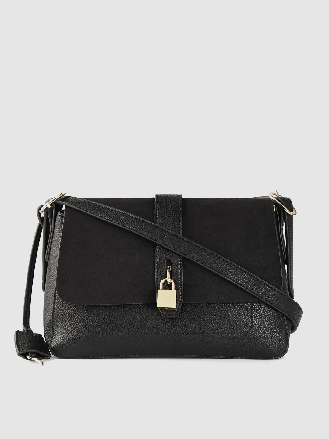 Buy Accessorize Black Solid Shoulder Bag Handbags for Women 10994872