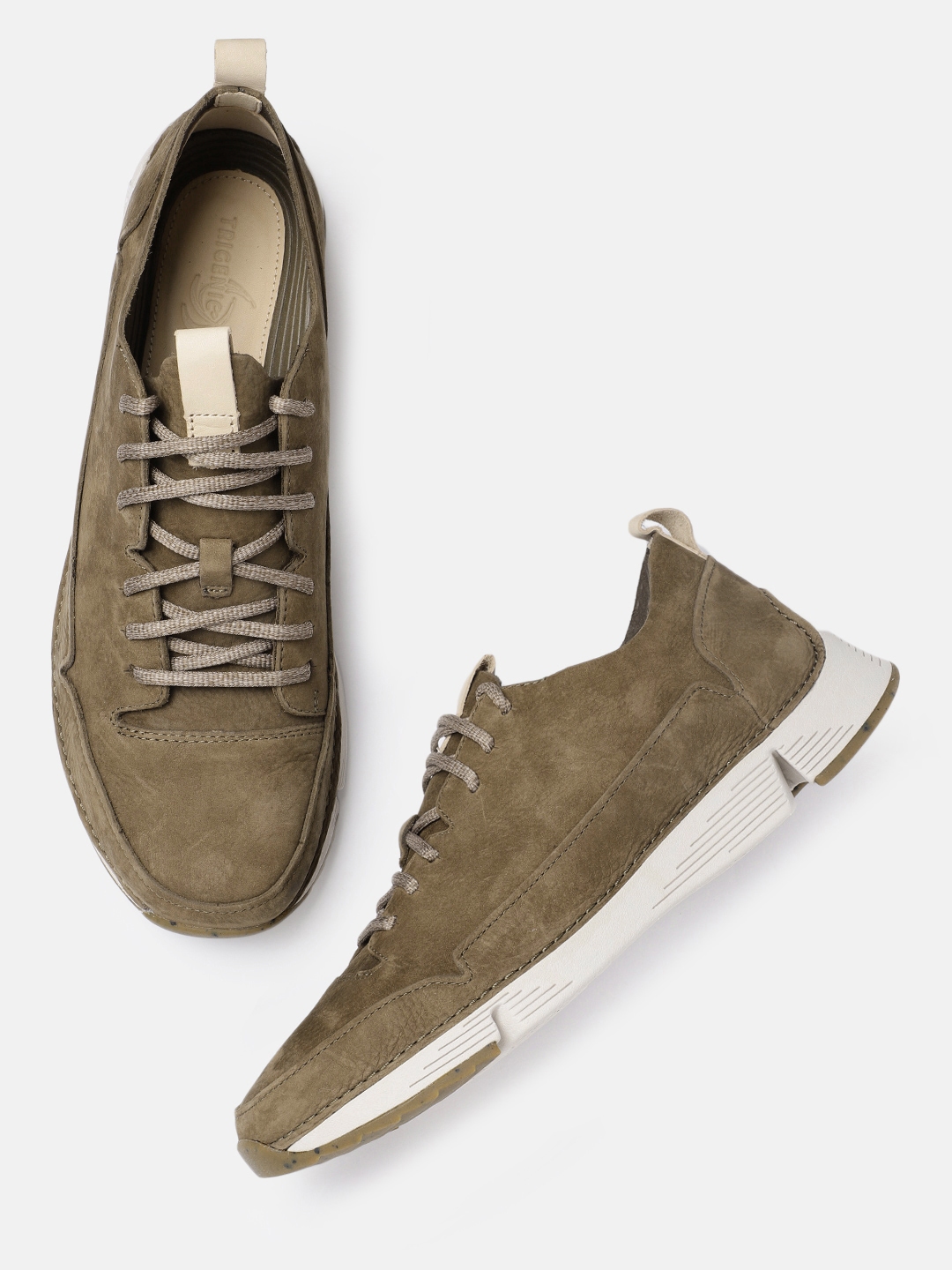 clarks olive green shoes