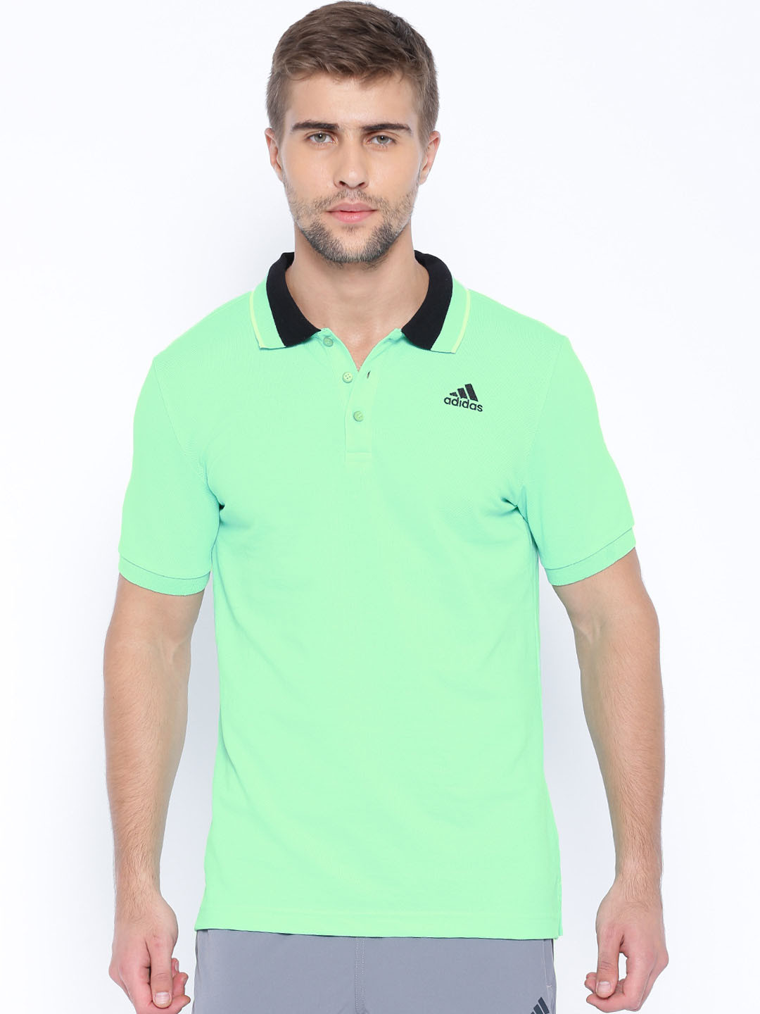 Buy ADIDAS Green ESS Training Polo T Shirt Tshirts for Men 1100005 Myntra