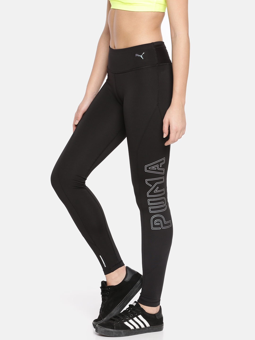 puma tights womens black