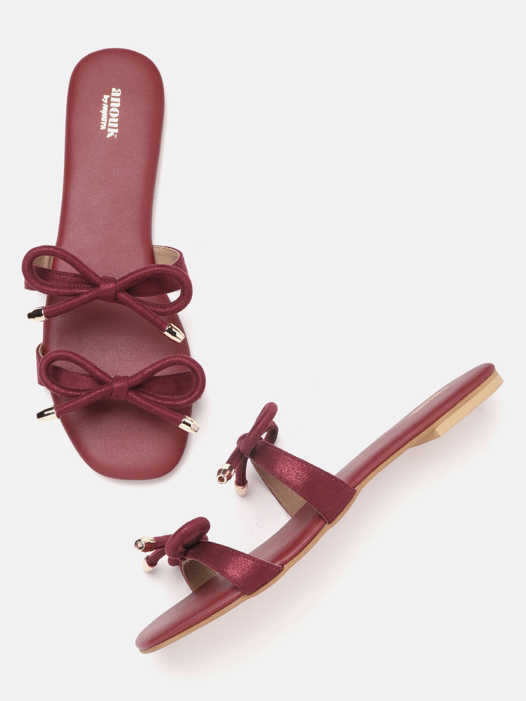 anouk open toe flats