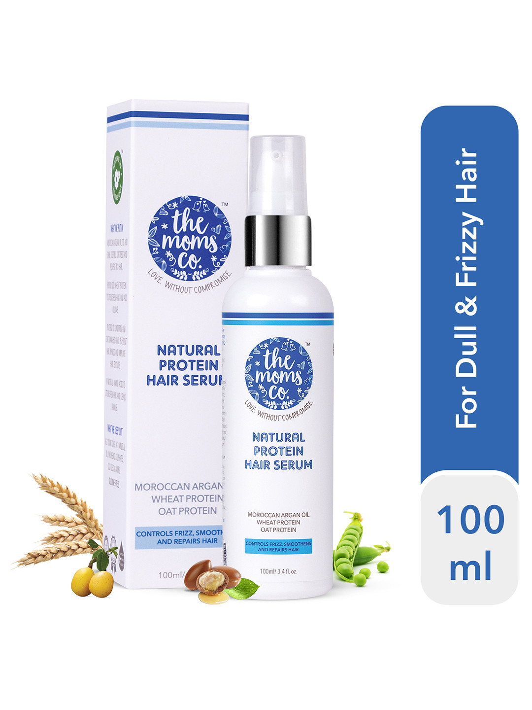Buy The Moms Co. Natural Protein Hair Serum With Wheat & Oat Protein