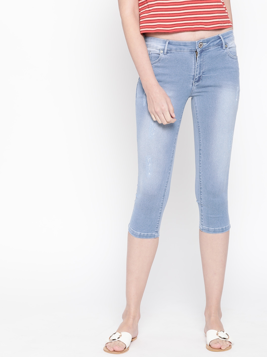 denim capris for women