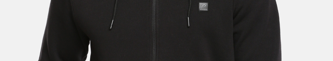 Buy Proline Active Men Black Solid Hooded Sweatshirt - Sweatshirts for ...