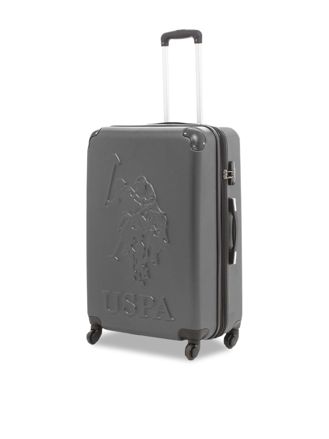 Buy U.S. Polo Assn. Unisex Grey Textured Large 360 Degree Rotatable