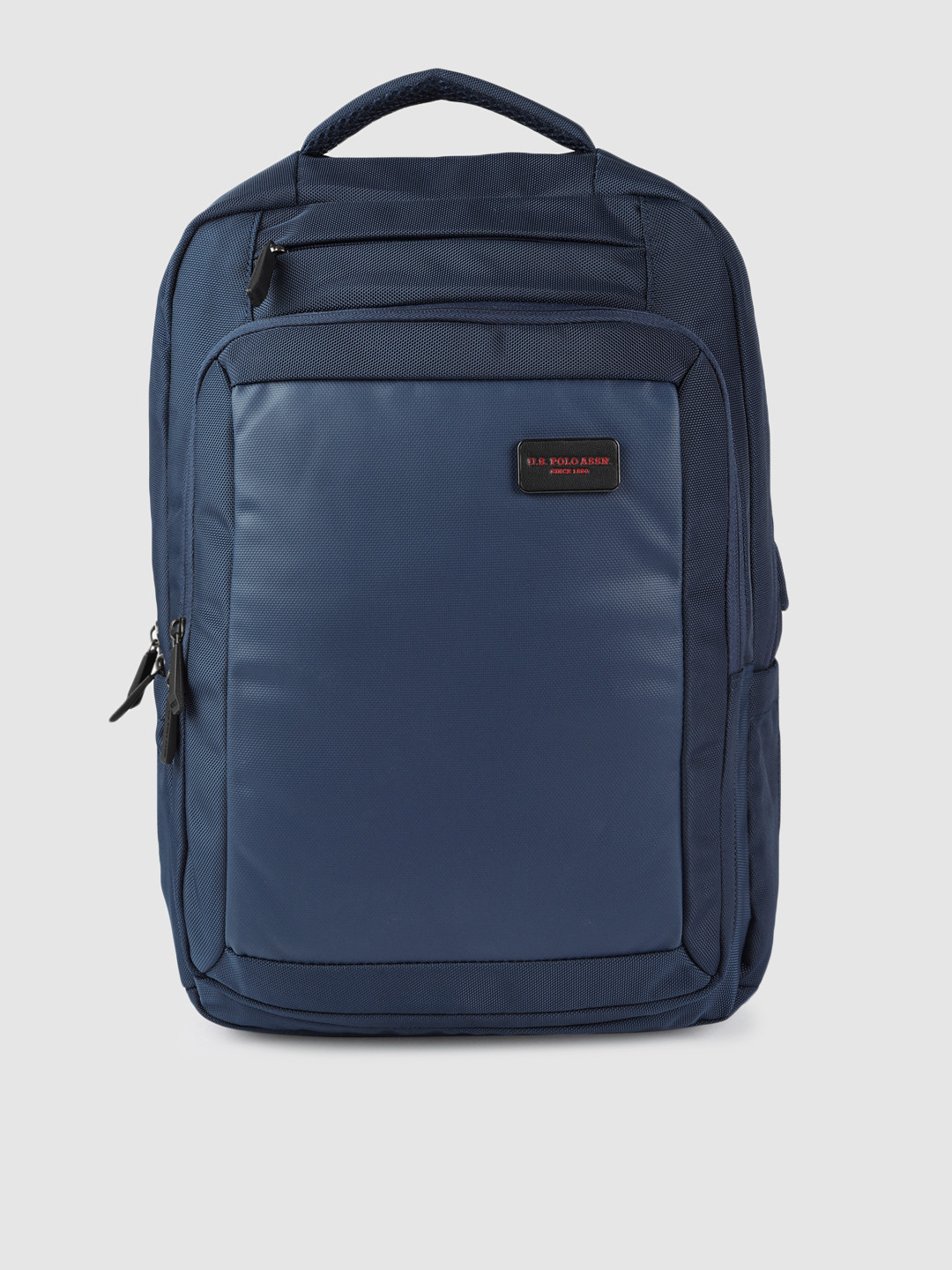 Buy U.S. Polo Assn. Unisex Navy Blue Solid Backpack Backpacks for