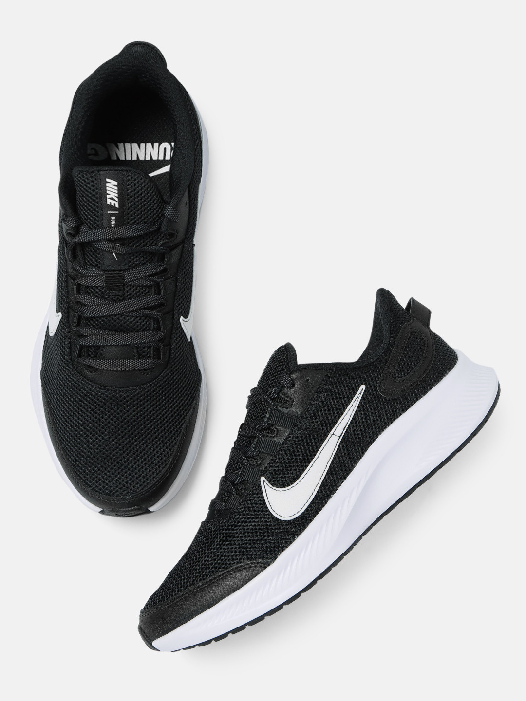 womens black nike running shoes sale