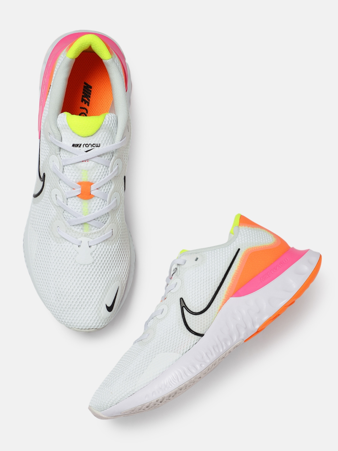 nike renew run white gum