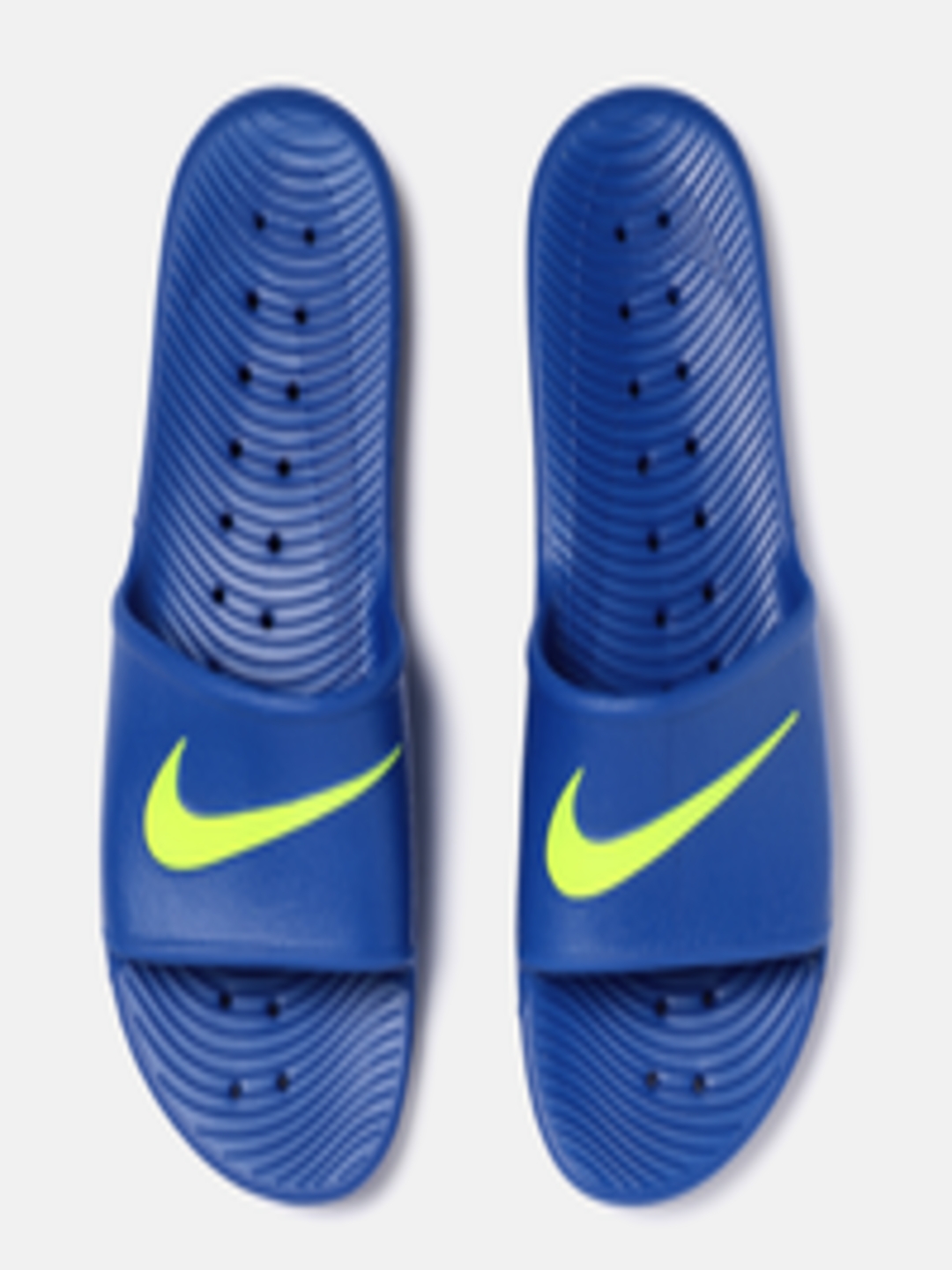 Buy Nike Men Blue Solid KAWA SHOWER Sliders - Flip Flops for Men ...