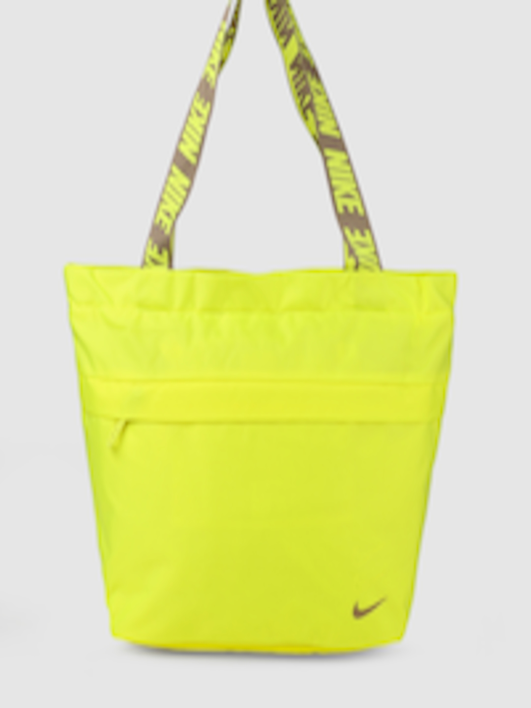 Buy Nike Women Fluorescent Green Solid Tote Bag M - Handbags for Unisex ...