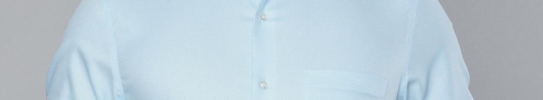 Buy Louis Philippe Men Blue Classic Fit Self Design Formal Shirt - Shirts for Men 11047744 | Myntra