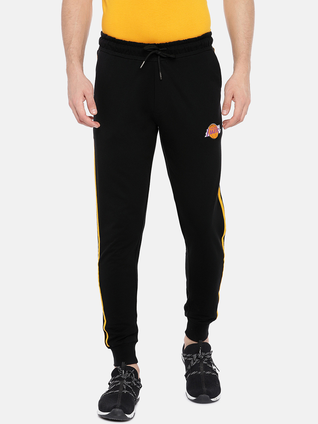 Buy NBA Men Black Solid Joggers Track Pants for Men 11058104 Myntra