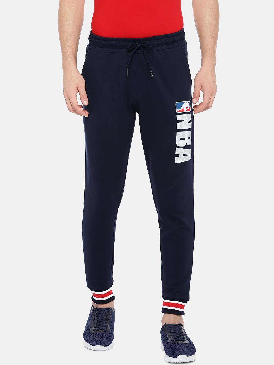 Buy NBA Men Navy Blue Solid Joggers - Track Pants for Men 11058108 | Myntra