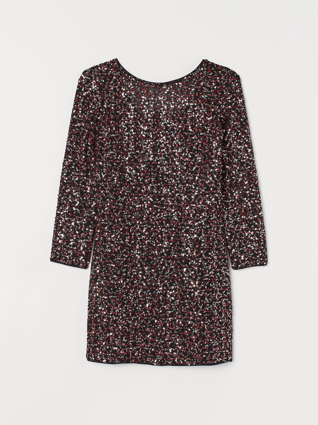 Buy H&M Women Black & Red Sequined Dress Dresses for Women 11060580