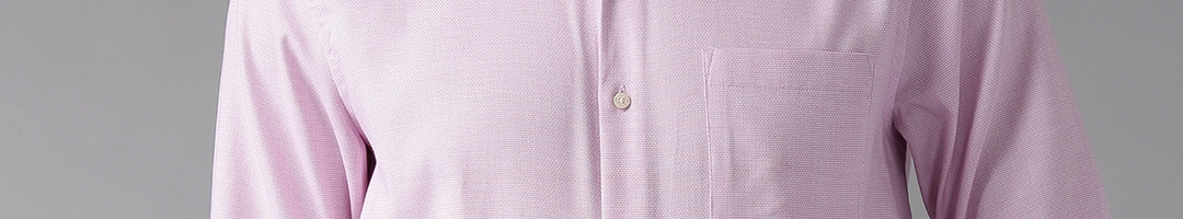 Buy Blackberrys Men Pink Smart Regular Fit Textured Formal Shirt ...