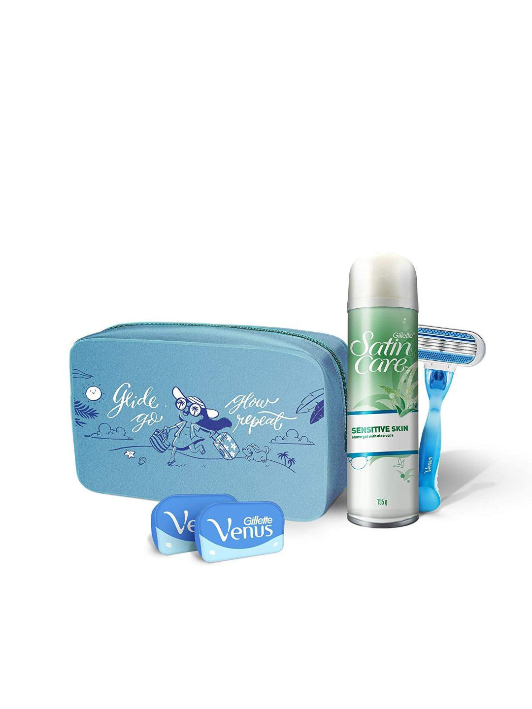 Buy Gillette Women Venus Shaving Regimen Kit With Pouch Shaving Essentials for Women 11084980